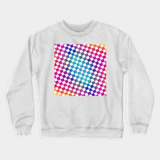 Cool colourful check pattern with pink blue and re Crewneck Sweatshirt